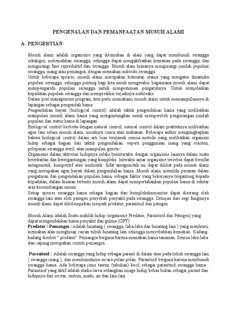 Pengenalan Musuh Alami | PDF