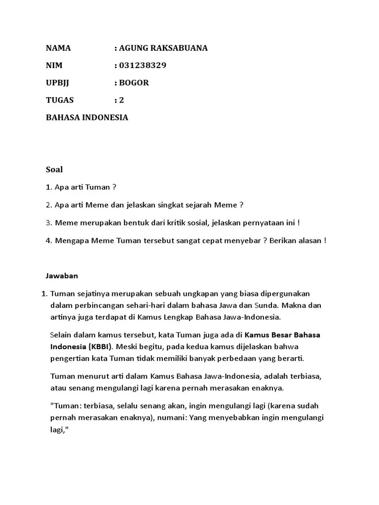 We did not find results for: Tugas 2 Bahasa Indonesia
