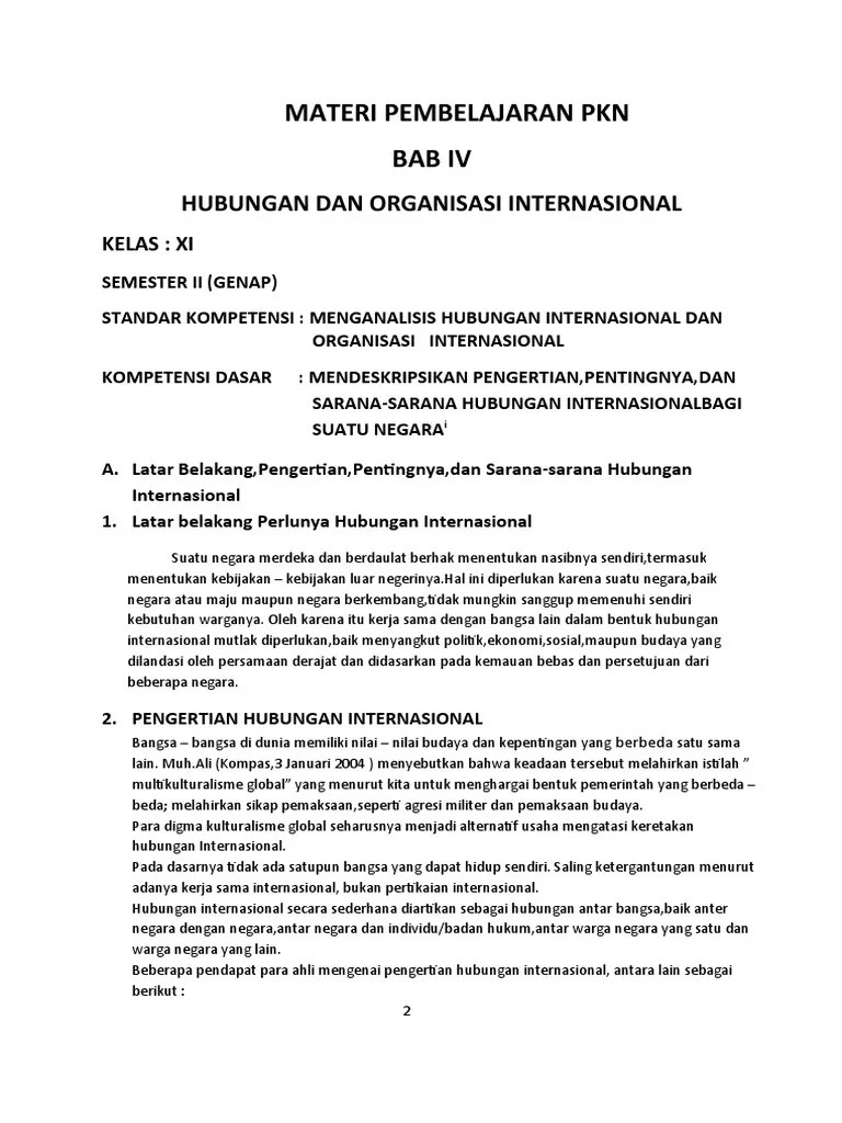 10 lihat hak asasi manusia: Materi Pembelajaran Pkn Bab Iv Hubungan Dan Organisasi Internasional Pdf