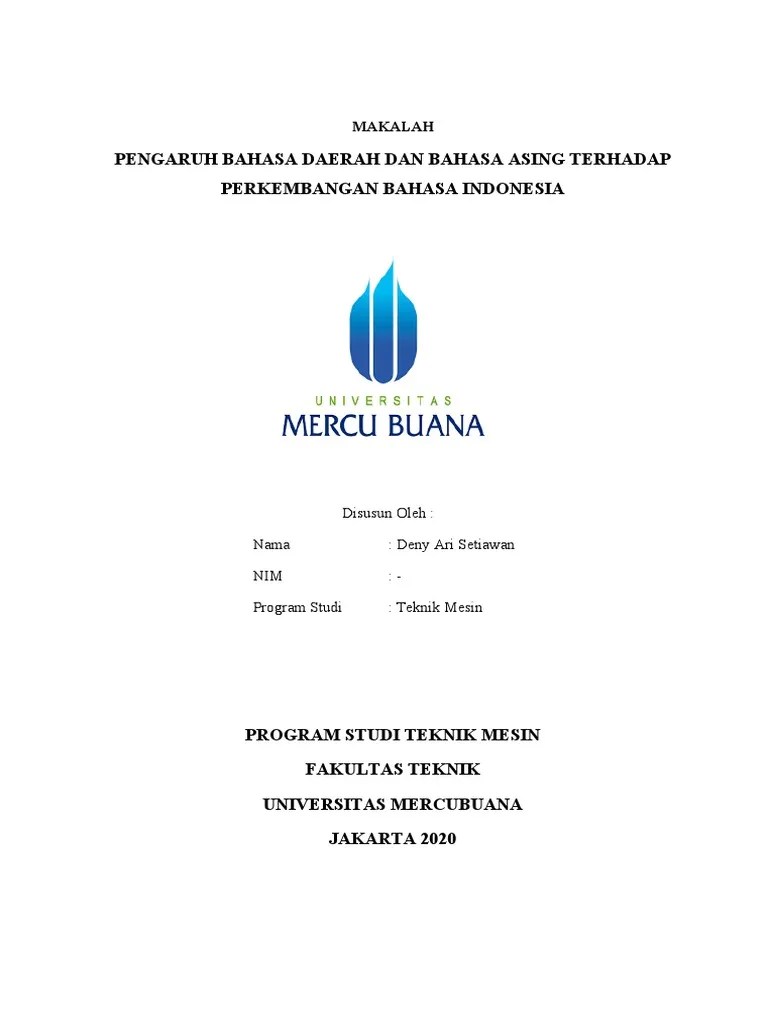 Latar belakang kami, putra dan putri indonesia . Makalah Pengaruh Bahasa Asing Terhadap Bahasa Indonesia Sedang