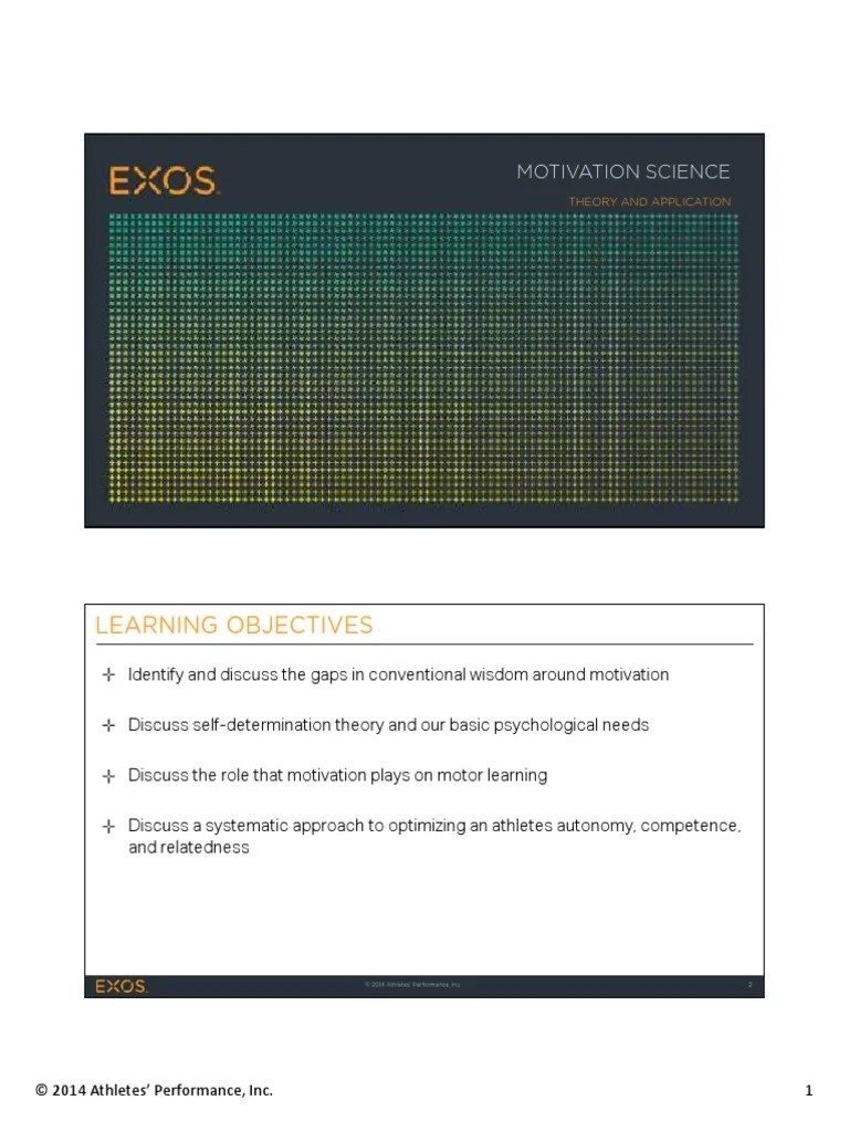 Motivation Science | PDF | Motivation | Motivational