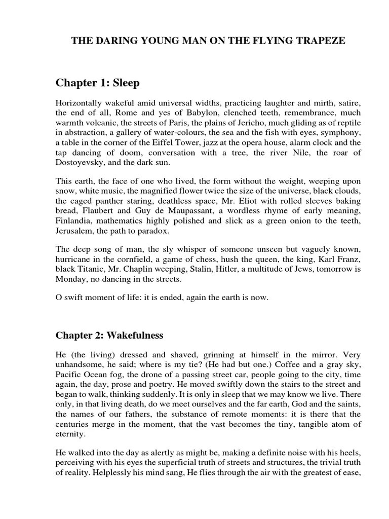 The Daring Young Man On The Flying Trapeze PDF | PDF | Nature | Foods