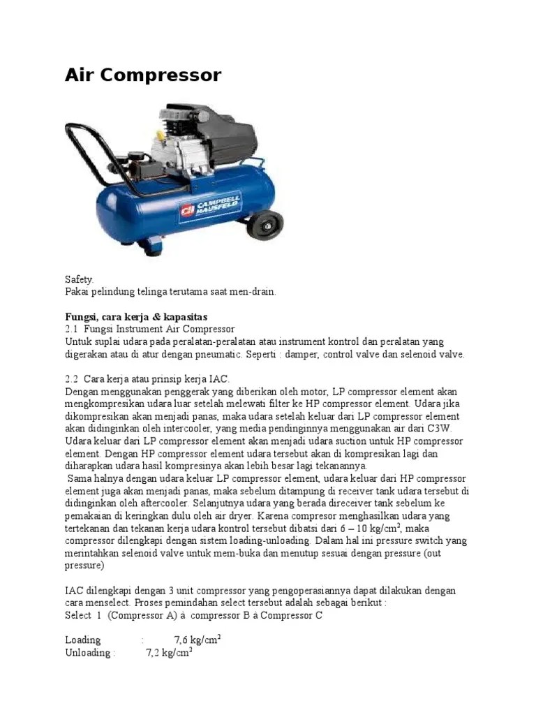 Air Compressor | PDF