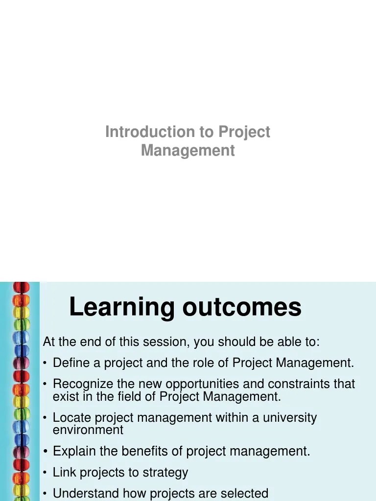 An Introduction To The Fundamentals Of Project Management | PDF ...
