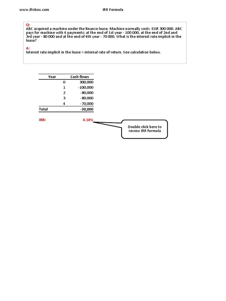 IFRS Excel Formulas | PDF | Bonds (Finance) | Internal Rate Of Return