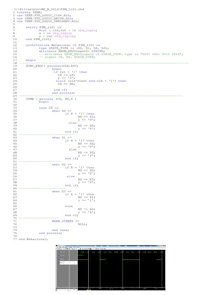 FSM Design Using Vlsi | PDF