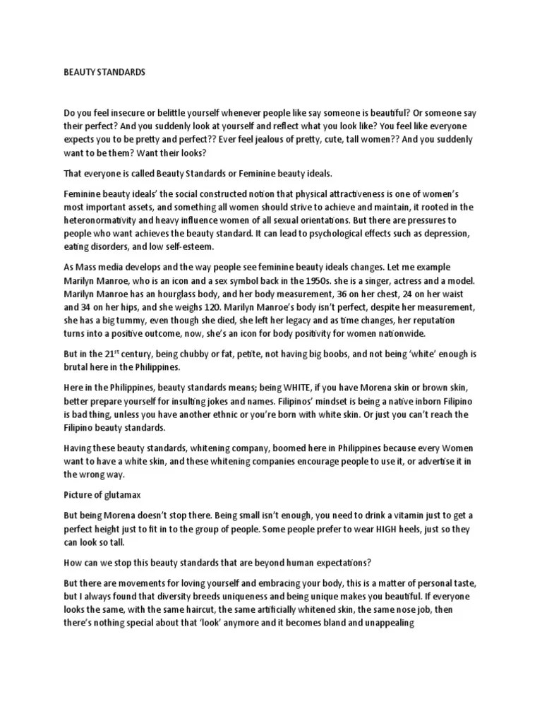 Challenging Unrealistic Beauty Standards And Promoting Self-Love And ...