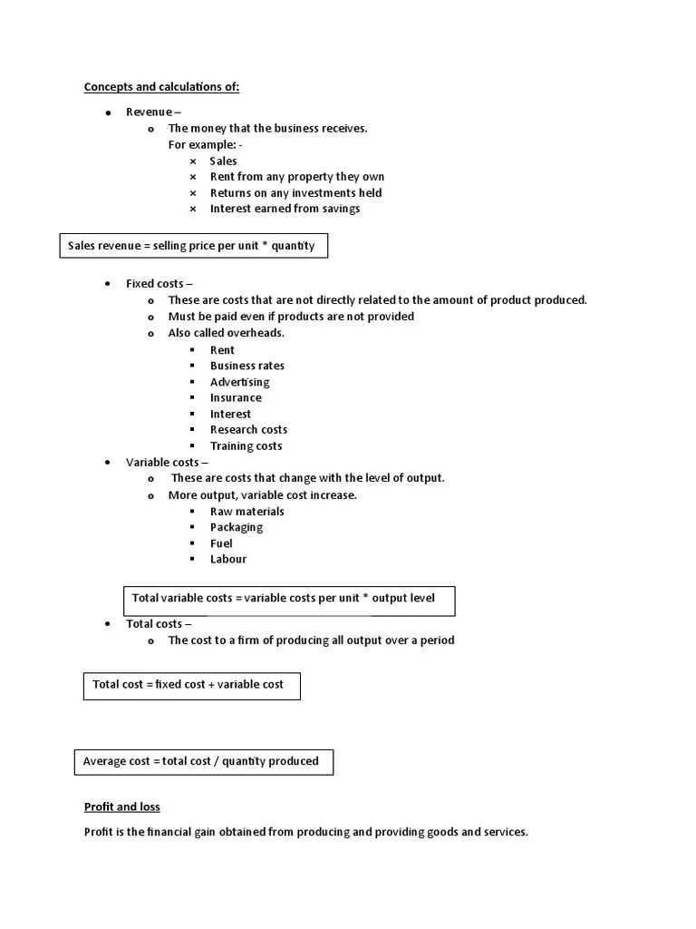 3.3 Costs And Break-Even Analysis | PDF | Financial Accounting | Marketing