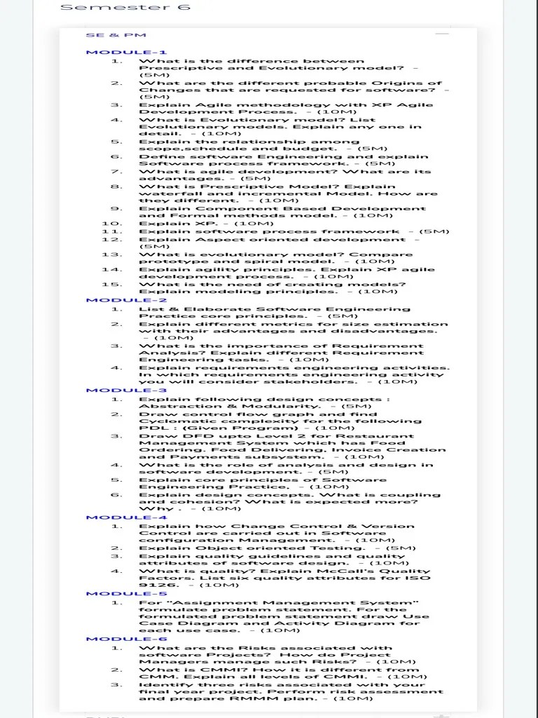 Sepm PDF | PDF | Software Development Process | Software Development