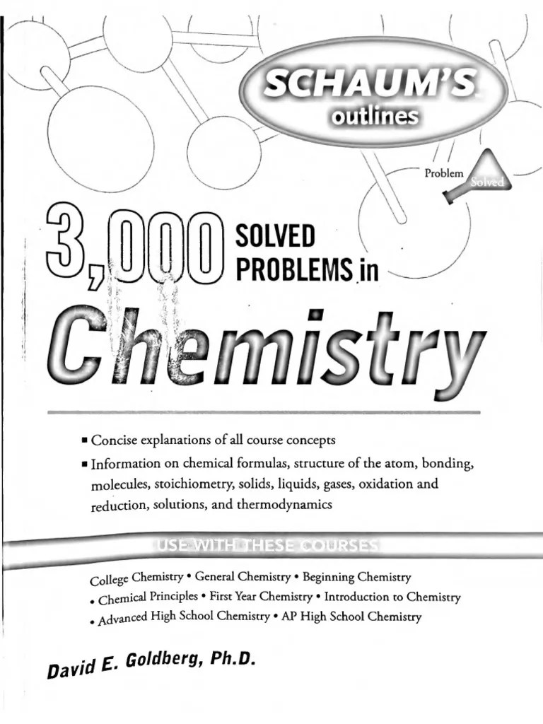 Schaum's Outlines - 3,000 Solved Problems In Chemistry | PDF | Chemical ...