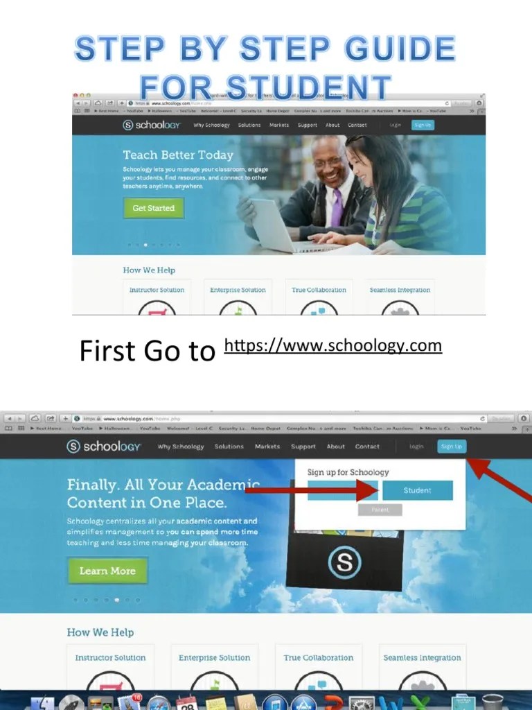 SCHOOLOGY Step By Step Guide For STUDENTS | PDF