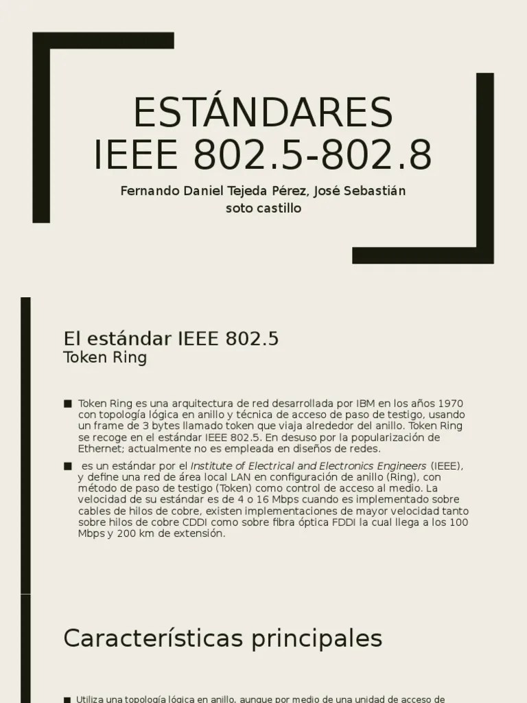 Estándares IEEE 802 | PDF | Protocolos De Internet | Ingeniería En Telecomunicaciones