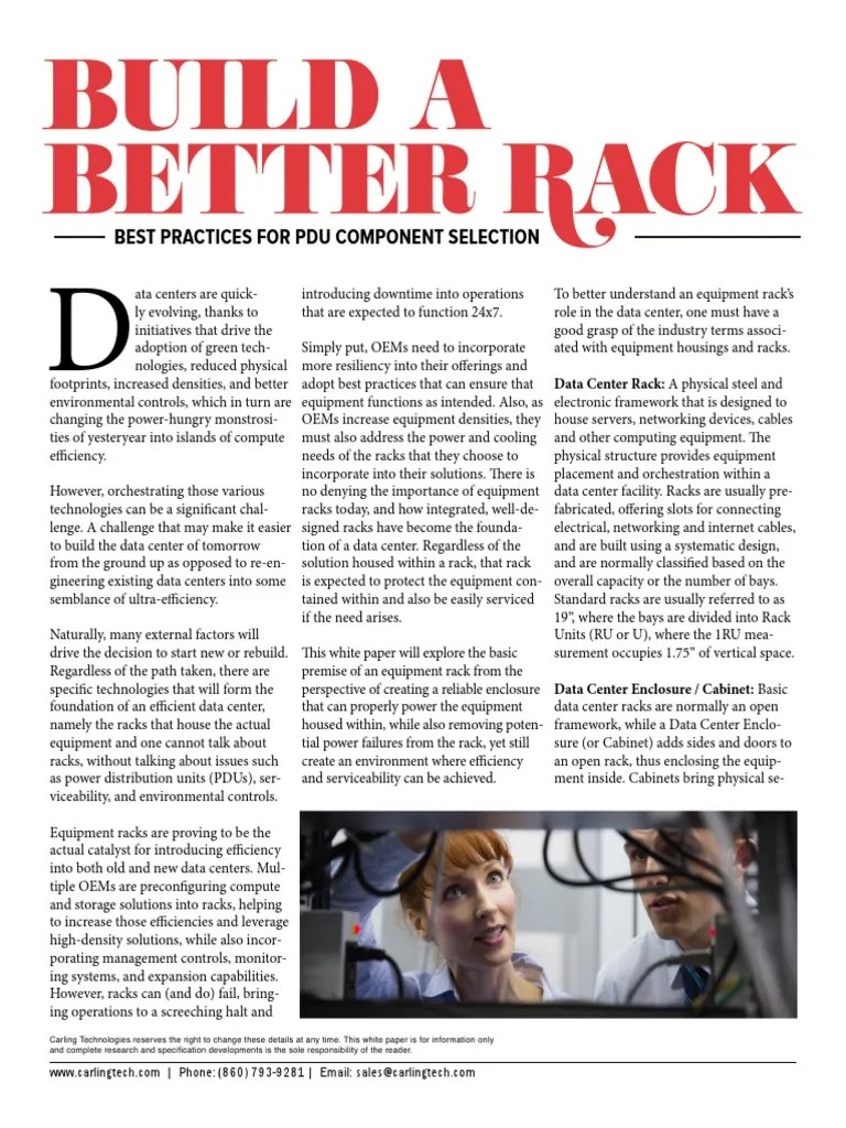 Build A Better Rack | PDF | Data Center | Internet Of Things