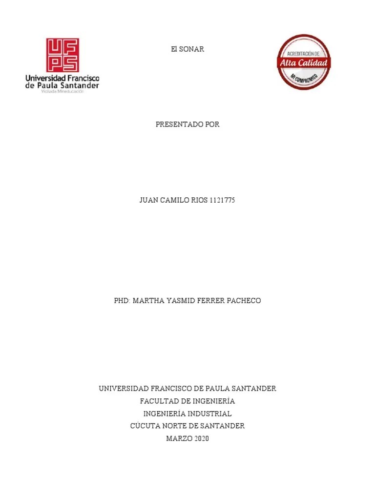 El SONAR | PDF | Sonar | Acústica