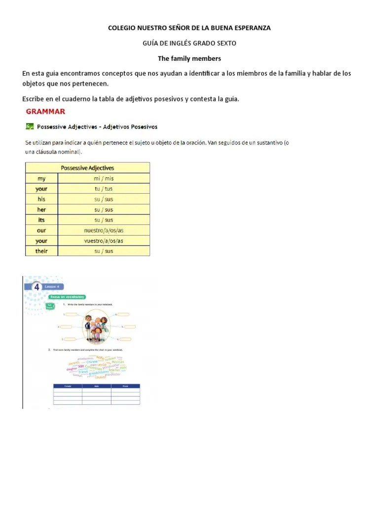 Guia De Refuerzo De Ingles | PDF