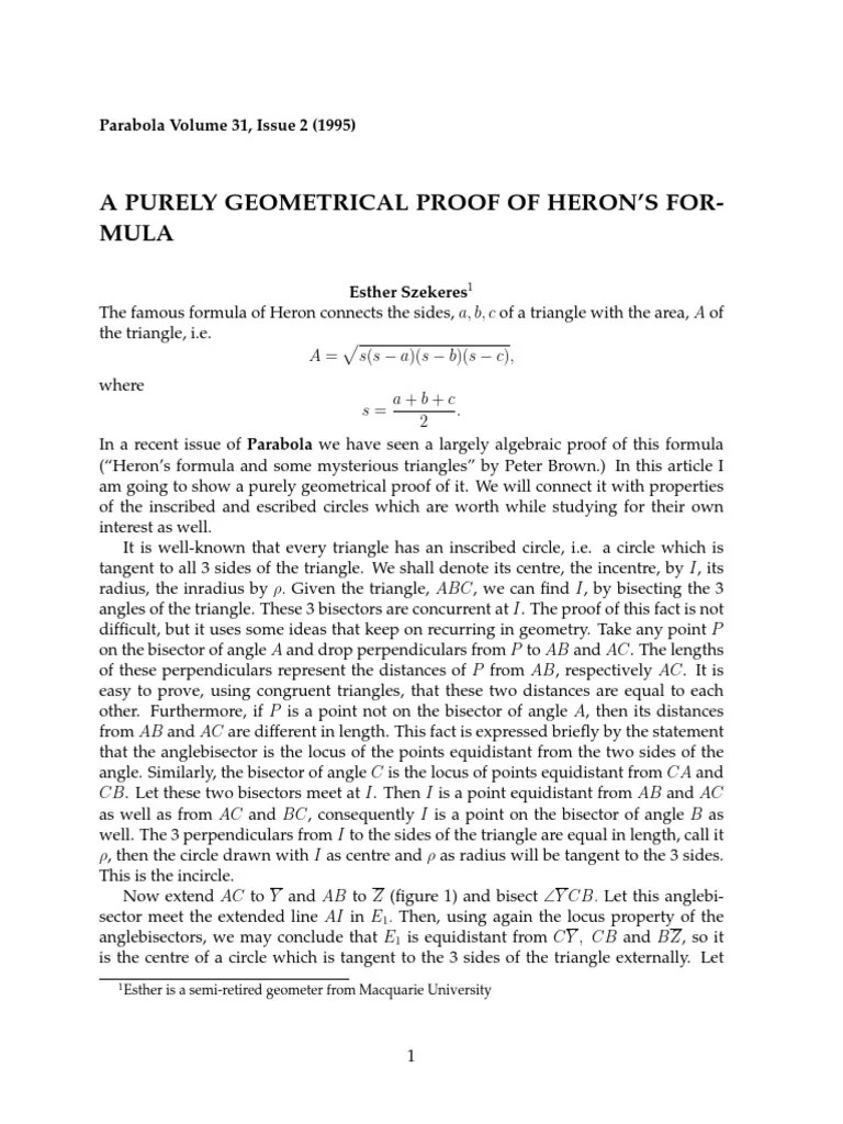 Vol31 No2 1 PDF | PDF | Triangle | Elementary Mathematics