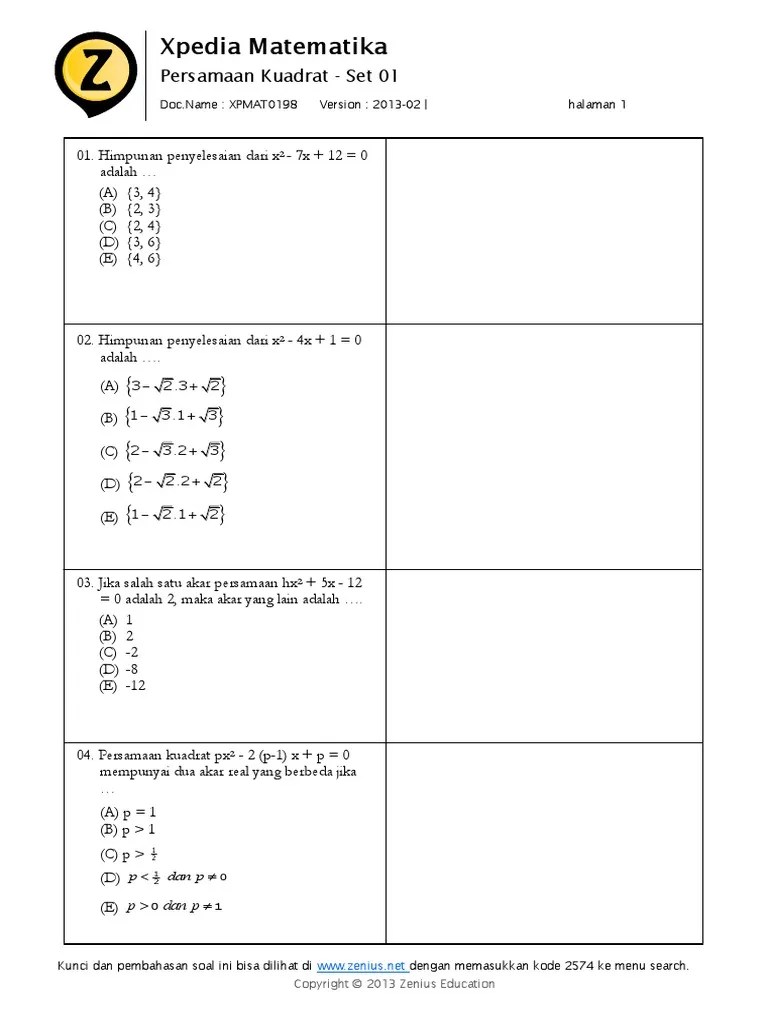 Sekarangfitur zenius aktivavideo pembahasan soal. Xpmat0198 53e86d17 Pdf Pdf