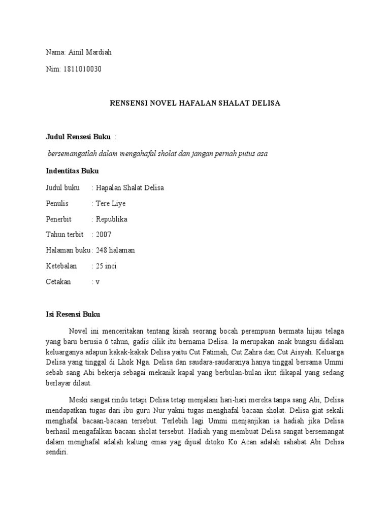Hafalan shalat delisa tsunami merenggut segalanya, kecuali senyumannya. Anoy Novel 1 Edit Pdf