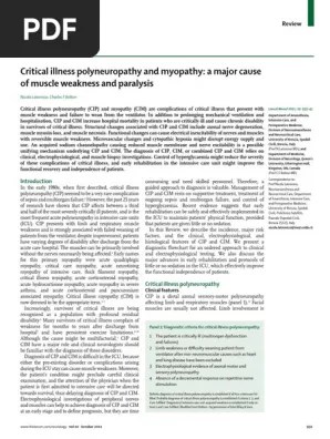 En application de l'article l. Critical Illness Polyneuropathy And Myopathy Pdf Physiology Diseases And Disorders