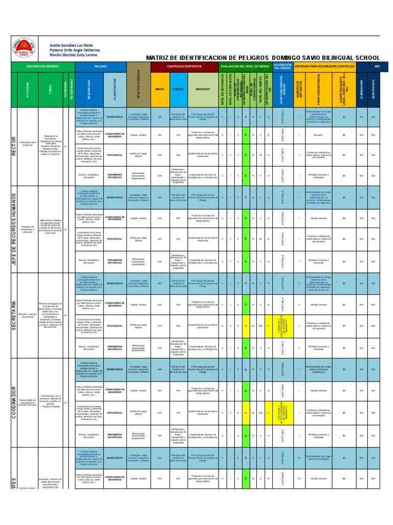GTC 45 2012 Identificaciòn De Peligros Y Valoraciòn De Los Riesgos | PDF | Estrés (biología ...