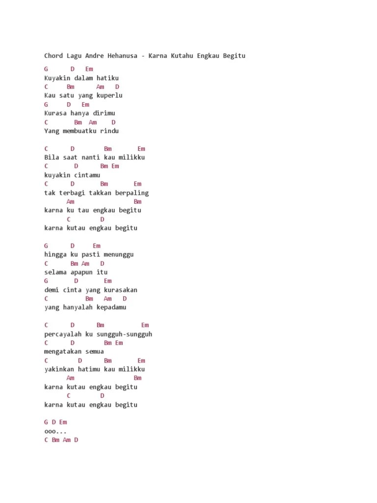 Em c g d (4x). Chord Lagu 90 An Pdf