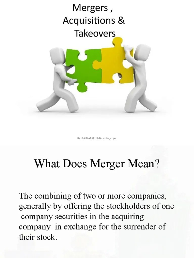 Mergers Acquisitions And Takeovers | PDF | Takeover | Mergers And ...