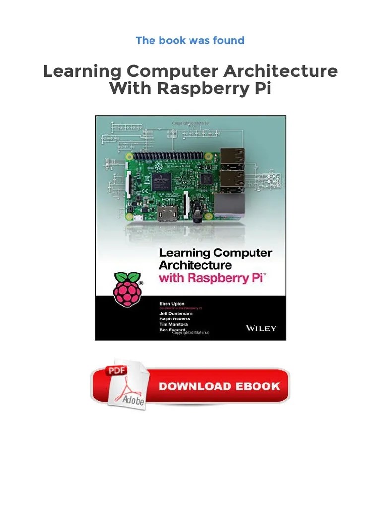 Free Downloads Learning Computer Architecture With Raspberry Pi | PDF ...