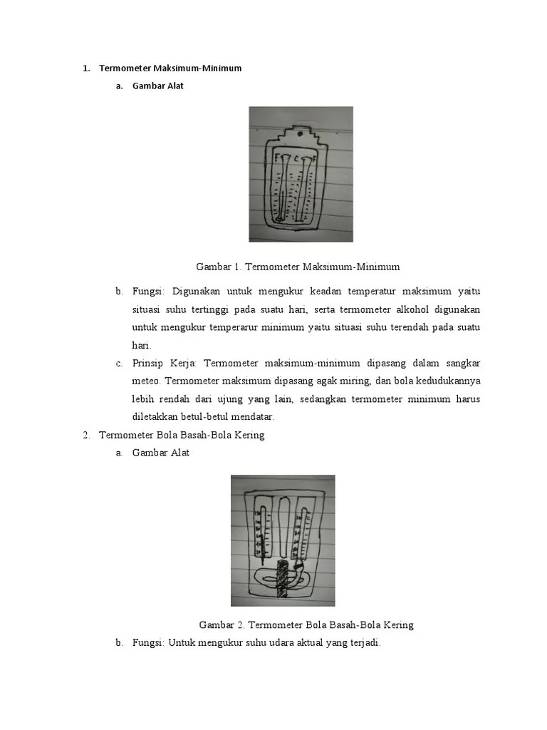 Alat Klimatologi | PDF