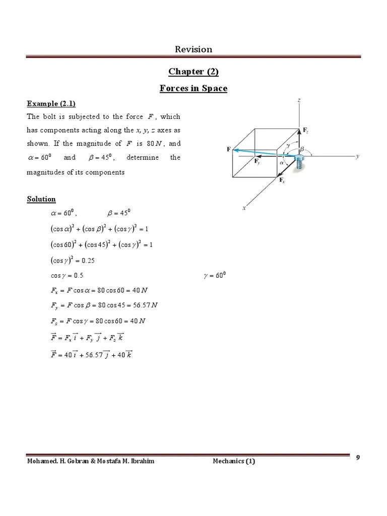 Chapter-2.PDF Version 1 | PDF | Force | Euclidean Vector