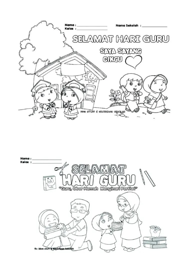 Ilustrasi gambar mewarnai ucapan selamat tahun baru imlek mewarnai . Gambar Mewarna Hari Guru 2019 Pdf