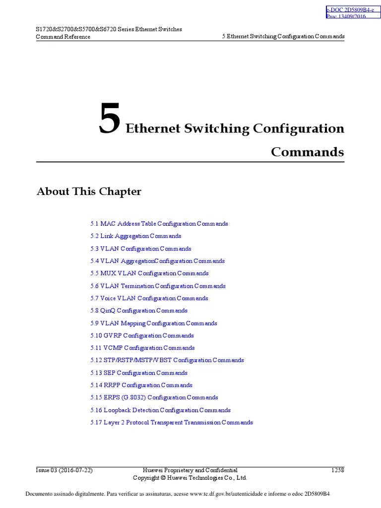 0105 Ethernet Switching Configuration Commands PDF | PDF | Computer ...