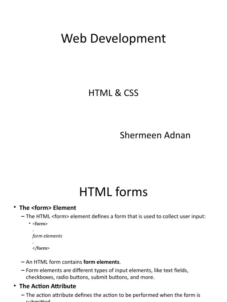 Web Development: HTML & Css | Download Free PDF | Hypertext Transfer ...