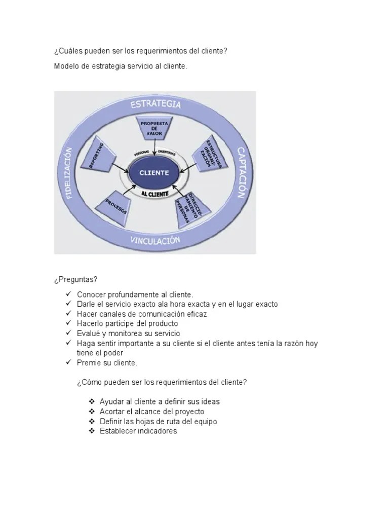 Cuáles Pueden Ser Los Requerimientos Del Cliente | PDF | Multimedia | Tecnología De Información ...