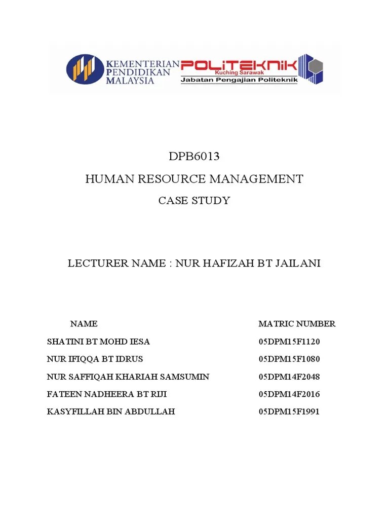 Case Study HR 1 | PDF | Competence (Human Resources) | Information