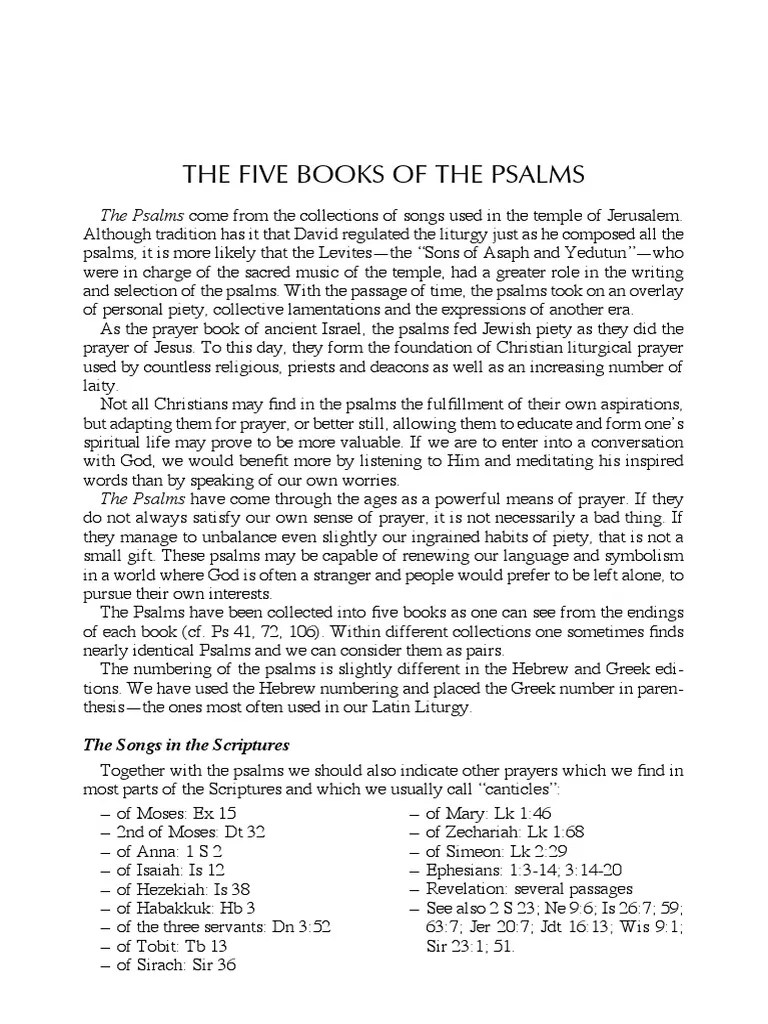 A Free Psalms Guide | PDF | Psalms | Prayer