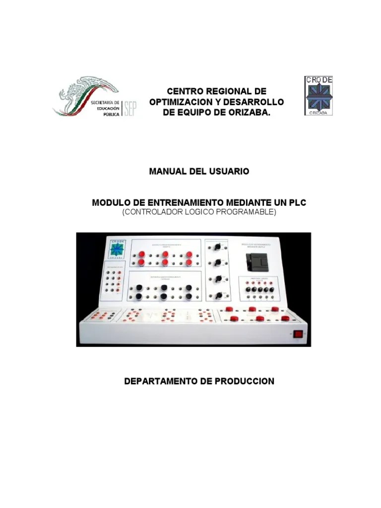 Manual Modulo PDF | PDF | Controlador Lógico Programable | Programa De Computadora