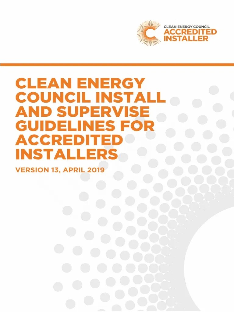 Grid Connected Solar PV Systems Install And Supervise Guidelines For Accredited Installers V13 ...