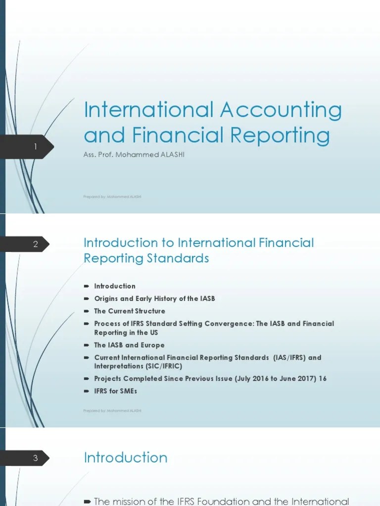 1 Introduction To International Financial Reporting Standards PDF | PDF ...