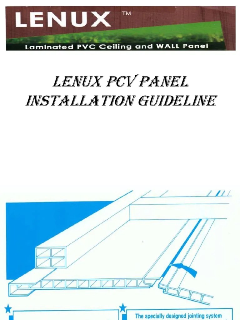 PVC Panel Installation Guidelines | PDF