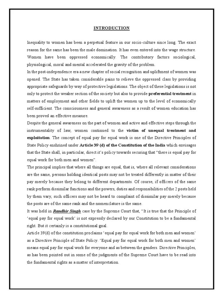 Equal Remuneration Act | PDF | Equal Pay For Equal Work | International Labour Organization