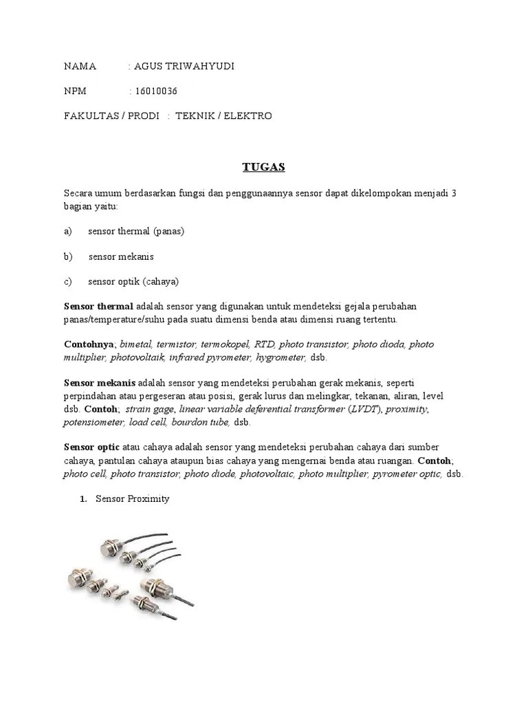 Macam Macam Sensor | PDF