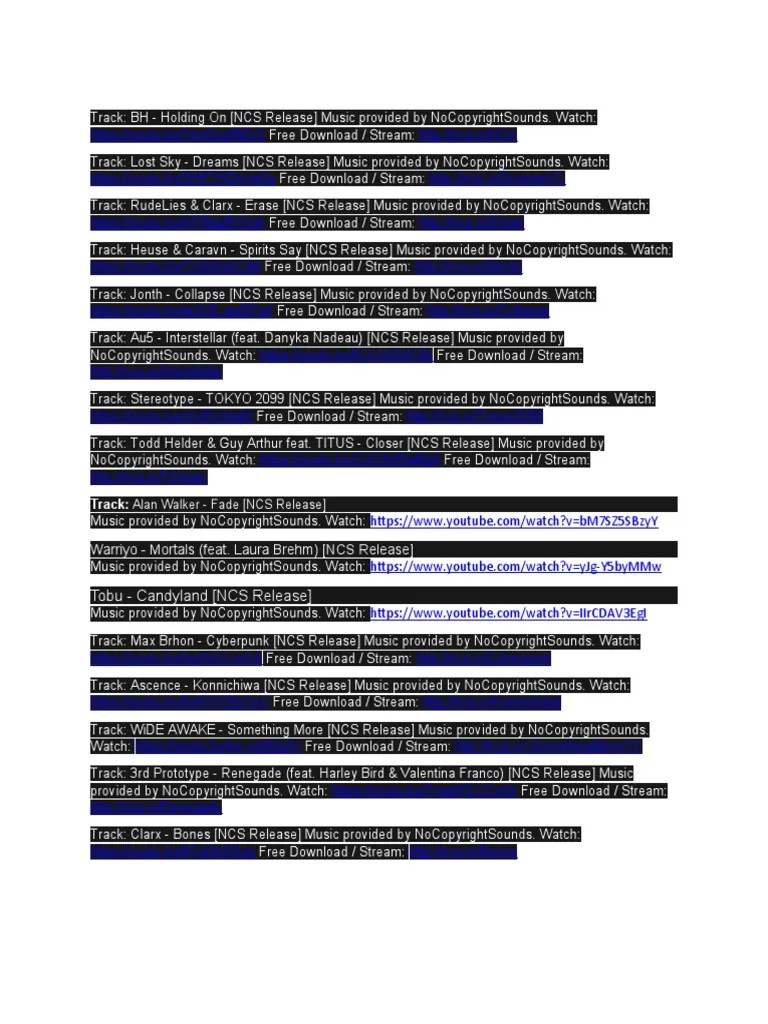 Tobu - Candyland (NCS Release) | PDF