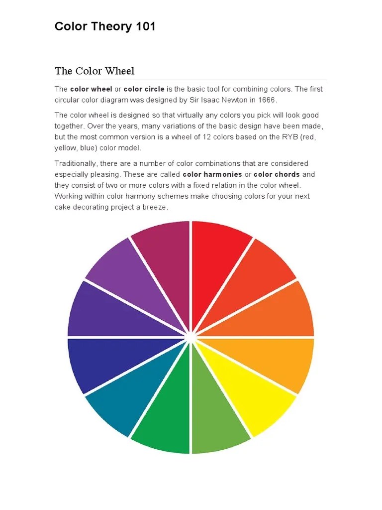 Color Theory 101 | PDF | Senses | Qualia