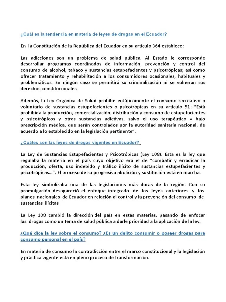 DROGAS | PDF | La Dependencia De Sustancias | Gobierno