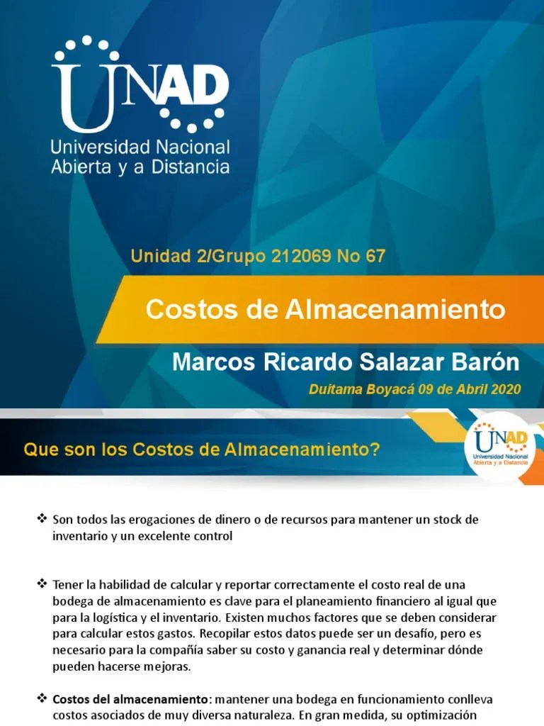 Costos De Almacenamiento. | PDF | Almacén | Logística