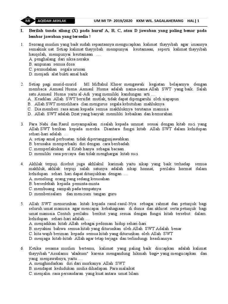 AQIDAH KHLAK Ok | PDF