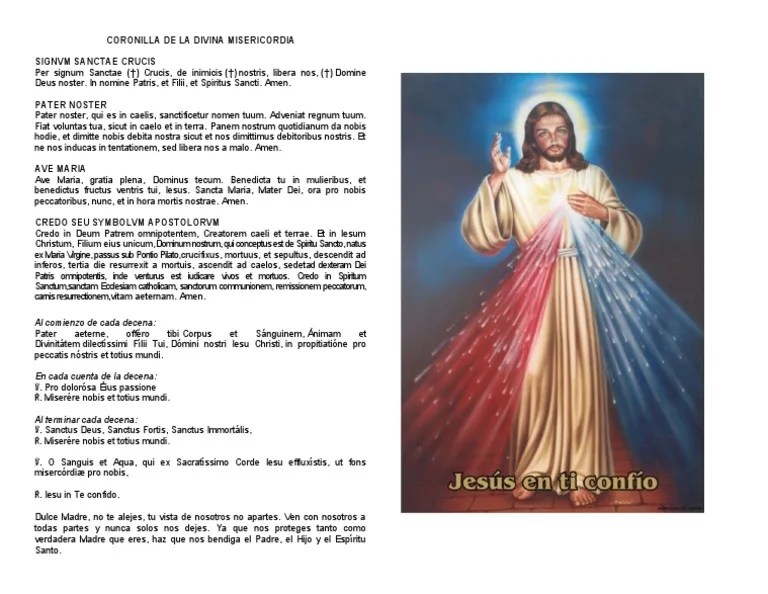 Coronilla De La Divina Misericordia | PDF