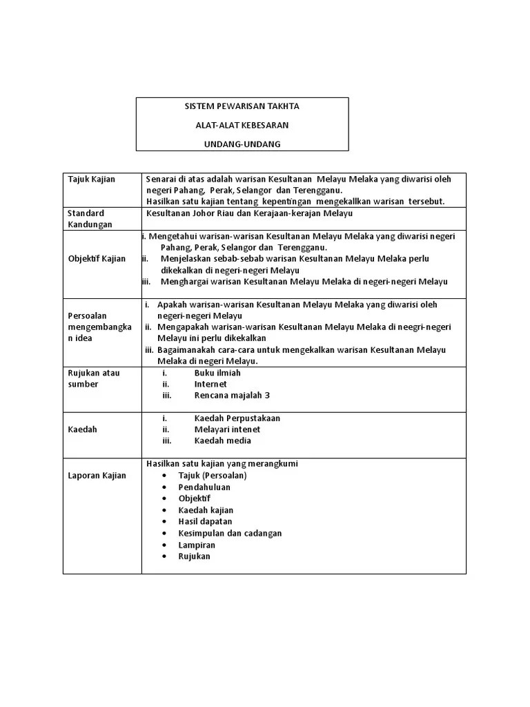 Kerja kursus sejarah tingkatan 2 kesultanan melayu melaka. Contoh Kajian Kes Sej Kssm Ting 2 2017 Pdf