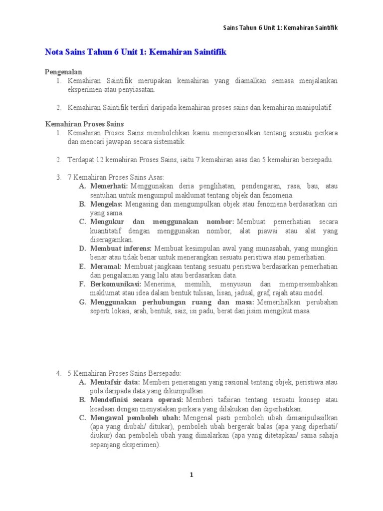 Dskp ataupun dokumen standard kurikulum dan pentaksiran bagi kurikulum standard sekolah menengah juga akan mengalami sedikit perubahan bermula tahun 2017 bagi tingkatan 1, 2018 bagi tingkatan 2 dan … Nota Sains Tahun 6 Unit 1 Pdf
