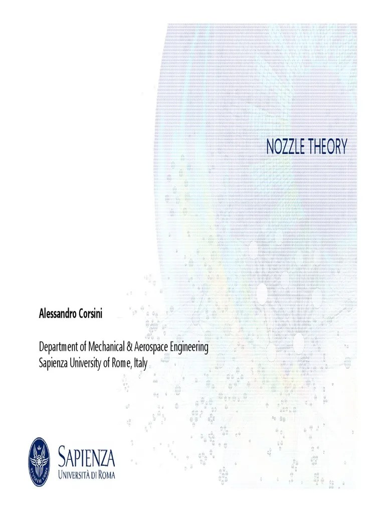 Ideal Nozzle Theory Overview Pdf Nozzle Mach Number